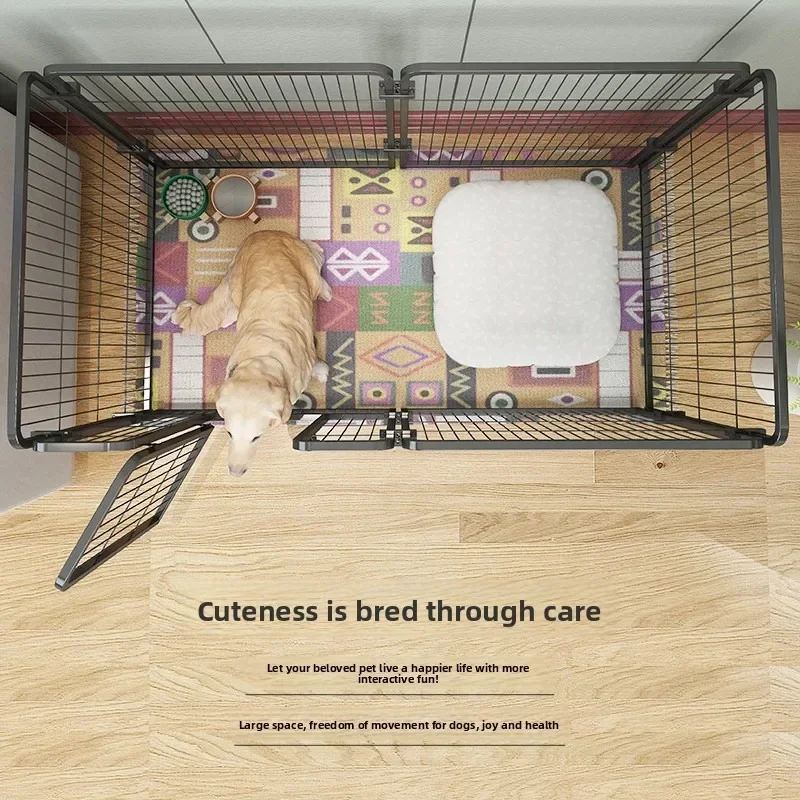 Dog Fence Enclosure Indoor Small Medium Large Dogs House Training Indoor Pet Gate Fence Barrier Divider Door Fence Modular