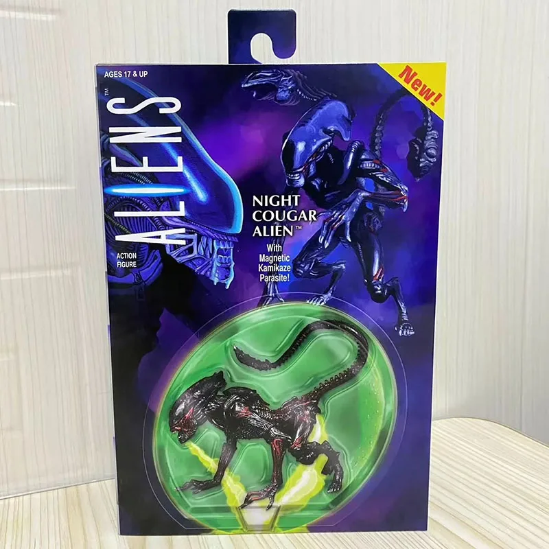 

Alien Kenne Figure Anime Night Cougar Alien Action Figuras NECA 51716 Manga Figurine 7-Inch Movable Model Gift for Kids Original