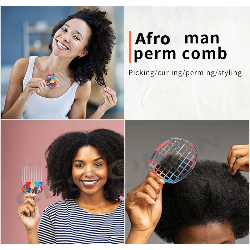 مجموعة مشط لتصفيف الشعر الأفريقي الاحترافي للرجال ، مجعد شعر الحلاق ، شوكة الموجة ، مشط بيك ، صالون ، أدوات تصفيف الشعر ، جديدة