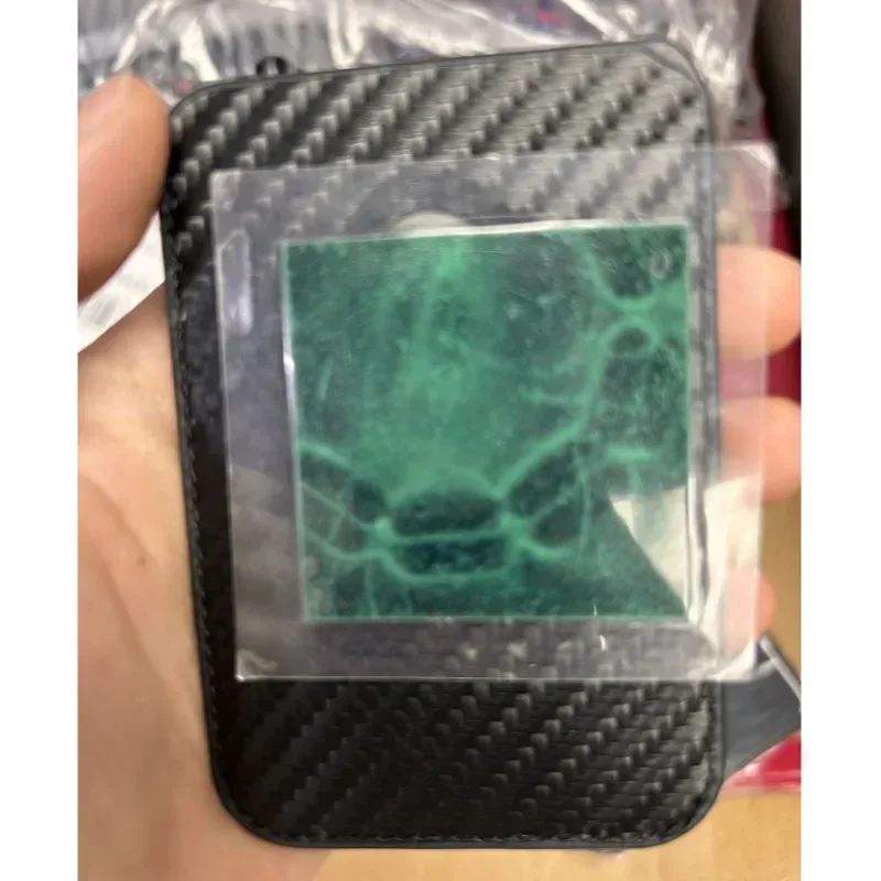 ل Magsafe محفظة من ألياف الكربون حامل بطاقة مغناطيسية قوية آيفون 17 16 15 14 13 12 برو ماكس حافظة معرف فتحة بطاقة الائتمان جيب