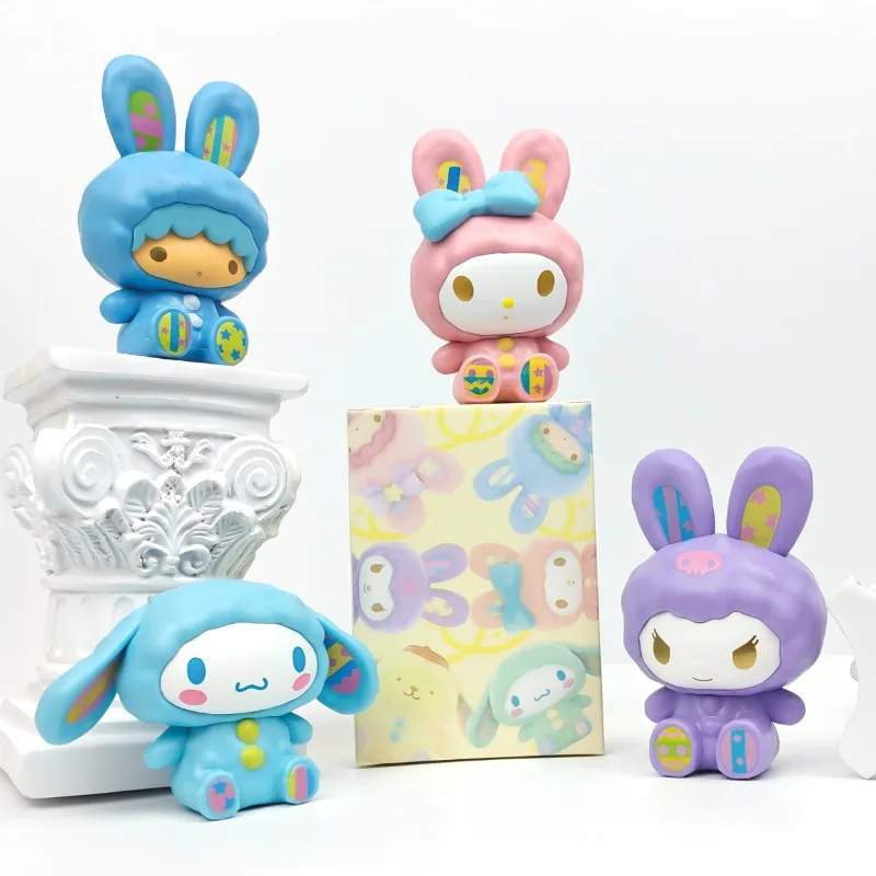 Figurka Sanrio z serii Kulomie Melody Tutu, figurka niespodzianka, lalka z kreskówki, ozdoba, lalka do automatów, jajko niespodzianka.