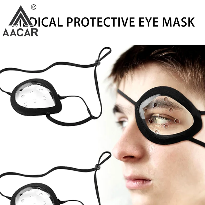 

Пористая прозрачная маска для глаз Необходимая после офтальмологической хирургии Уход за глазами Уникнення столкновений Защитная крышка для глаз Мягкая окантовка