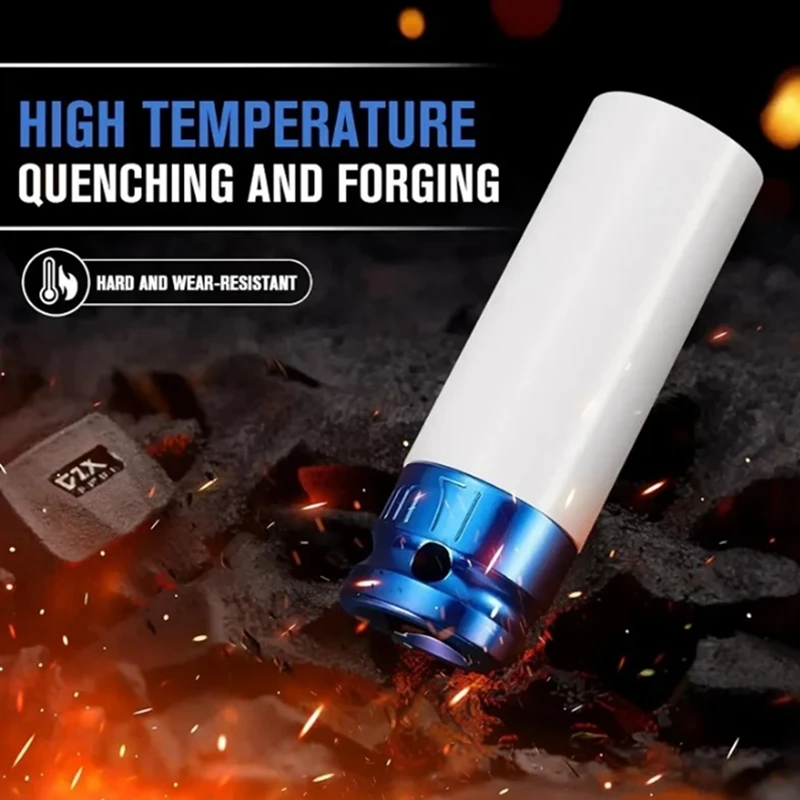 

A60Z Top 15/17/19/21/22Mm Hex Sockets Pneumatic Wrench Tire Screw Hexagonal Sleeve Tire Protection Impact Nut Socket
