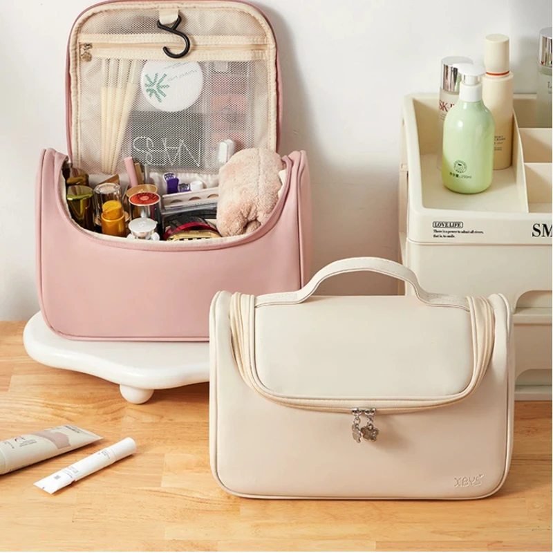 

Wash Bag Female 2025 New Portable High-end Travel Transparent Waterproof Large-capacity Cosmetic Bag Makeup Brush Storage Bag