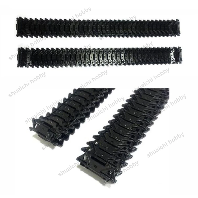 1PCS Model Tank Car Bottom Chassis Plastic/Metal Track Length 73cm/75cm Width 4.1cm Crawler Chain Tire for DIY Excavator Modify