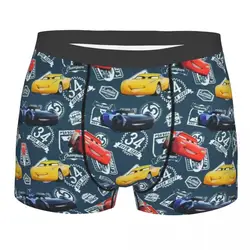 Fashion Lightning McQueen Car Racing Boxers Shorts Panties Male Underpants Stretch Briefs Underwear