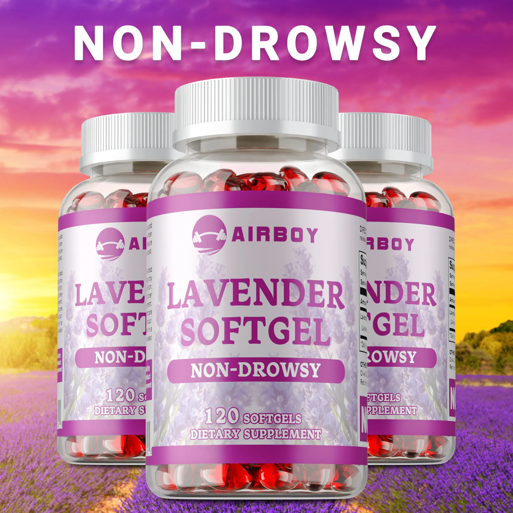 

Добавка с лавандой — помогает успокаиванию, снижает напряжение и стресс, успокаивает настроение, улучшает качество сна, без ГМО, без глютена