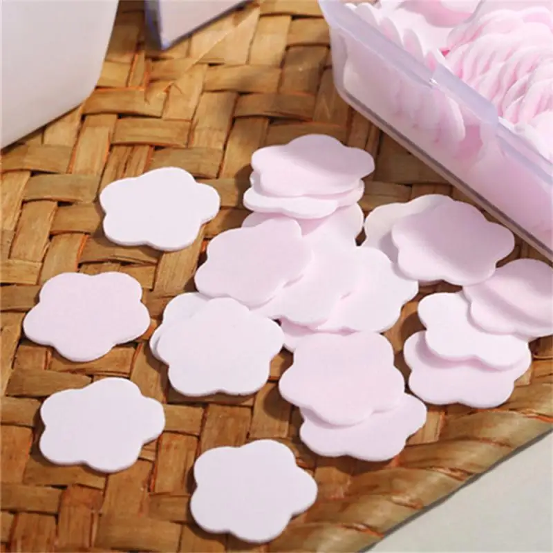 1/2PCS Portable Paper Soap Flowers Shape Disposable Paper Soap Sheets for Washing Hands Bath Kitchen Outdoor Travel Camping