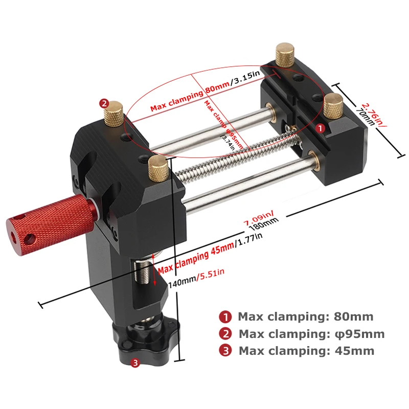 Handheld Vise Bench Clamp Model Craft Tools Multi-Purpose Table Vice Workbench Clamp For Assembly Model Building Tools DIY