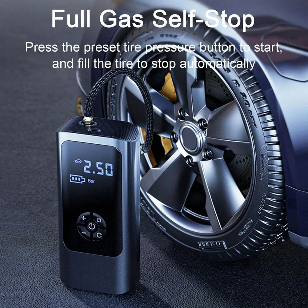 

HOT 12000mAh Wireless Portable Car Air Pumps Compressor 12V 150PSI Electric Tire Inflator Pump For Car Motorcycle Balls New H9I5