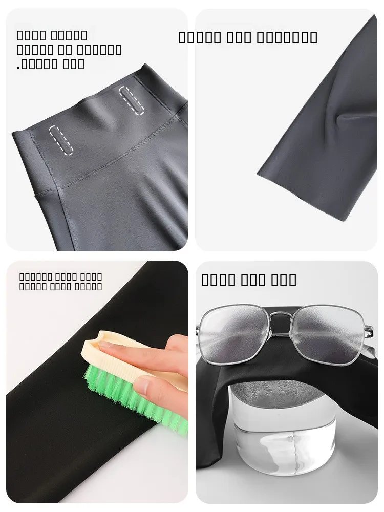 Damskie spodnie do jogi z jedwabiu lodowego, letnie, cienkie, oddychające, do jazdy na rowerze, długość do połowy uda, szybkoschnące.