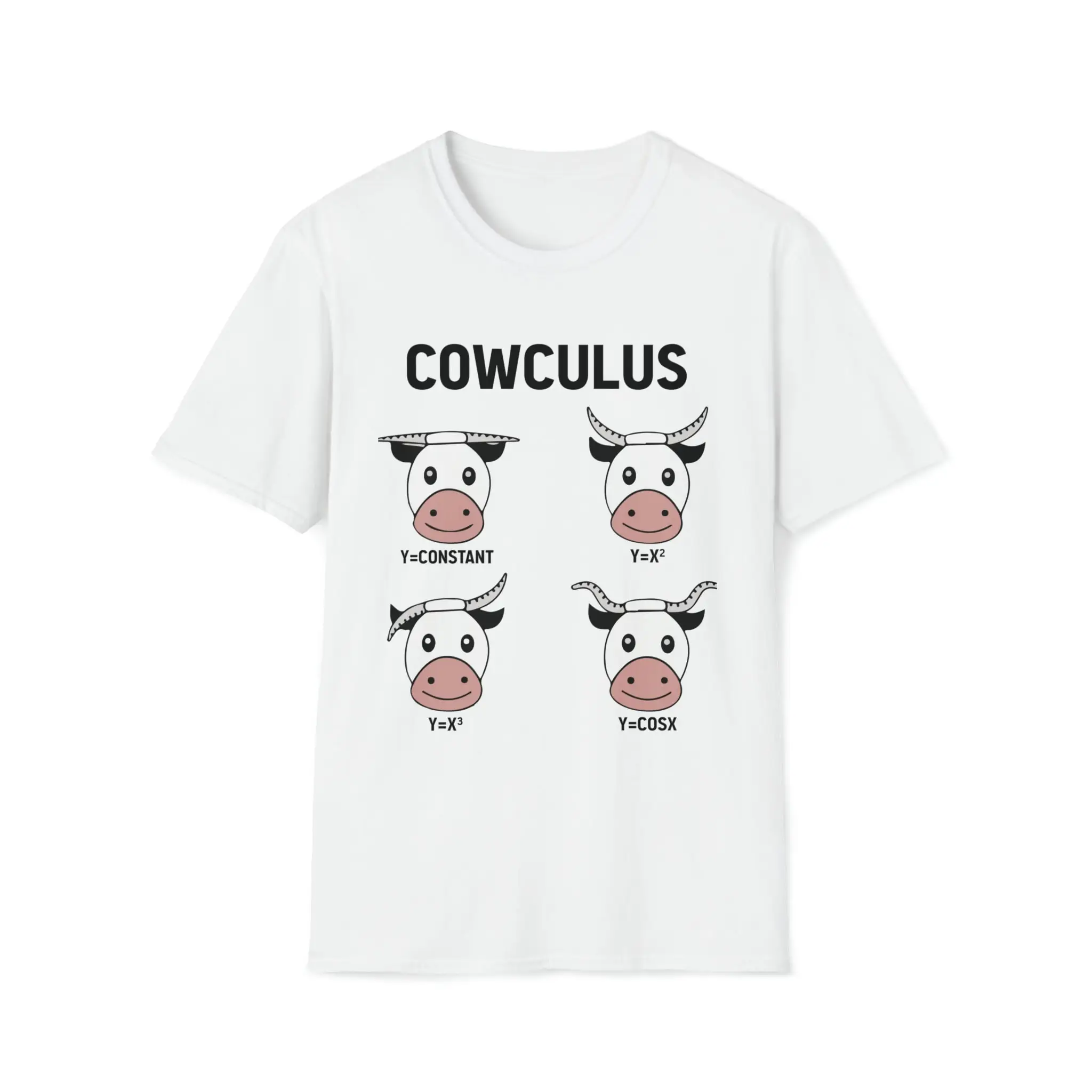 Cowculus Sarcastic Math Teacher T Shirt Lover Apparel Science Humor Tutor Outfit Vintage Calculus Nerd