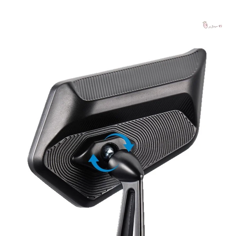 

[X6O] 1 Pair Side Mirror Street King 8 Motorcycle Rearview Mirror Full Alloy Adjustable HD Mirror Universal