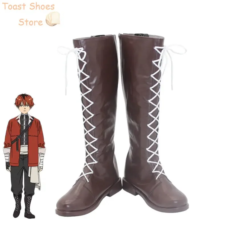 

Anime Frieren Stark Cosplay Shoes PU Leather Shoes Halloween Carnival Boots Cosplay Props Costume Prop