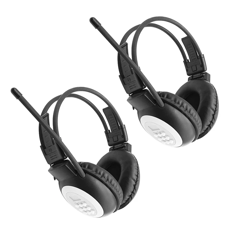 Auriculares de Radio FM personales portátiles, auriculares inalámbricos con Radio integrada para caminar, trotar, trabajo diario, 2 uds.