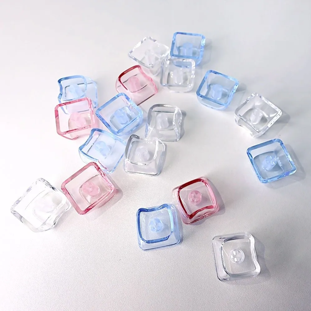10Pcs Cute Transparent Cat Shaped Keycaps PBT Cartoon MAO Profile Keycaps 1U Blank Key Caps For MX Switch Keyboard