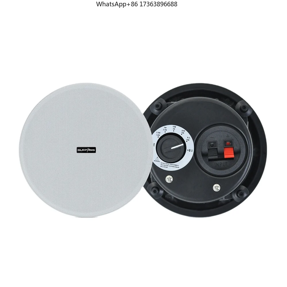 

FCT52D Sound System 70V/100V Frameless 5.25 Inch Smart Home Music System Coaxial Ceiling Speaker With Back Cover