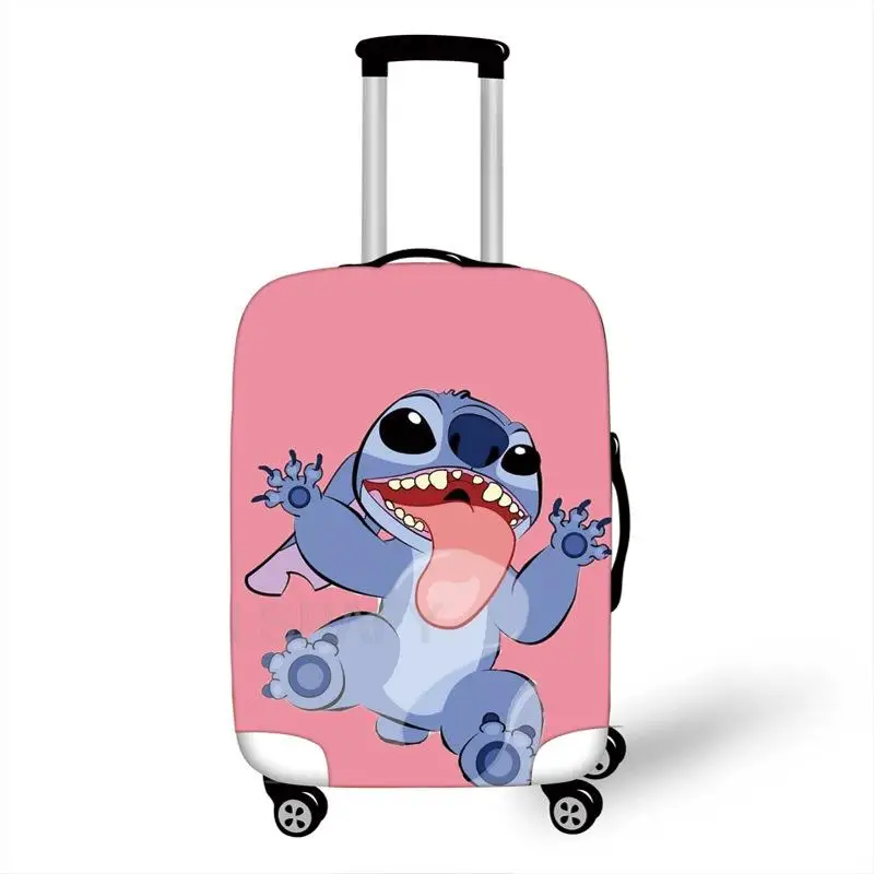 Cartoon Lilo And Stitch Print Luggage Cover Travel Accessories Trolley Case Baggage Protective Covers Anti-dust Suitcase Cover