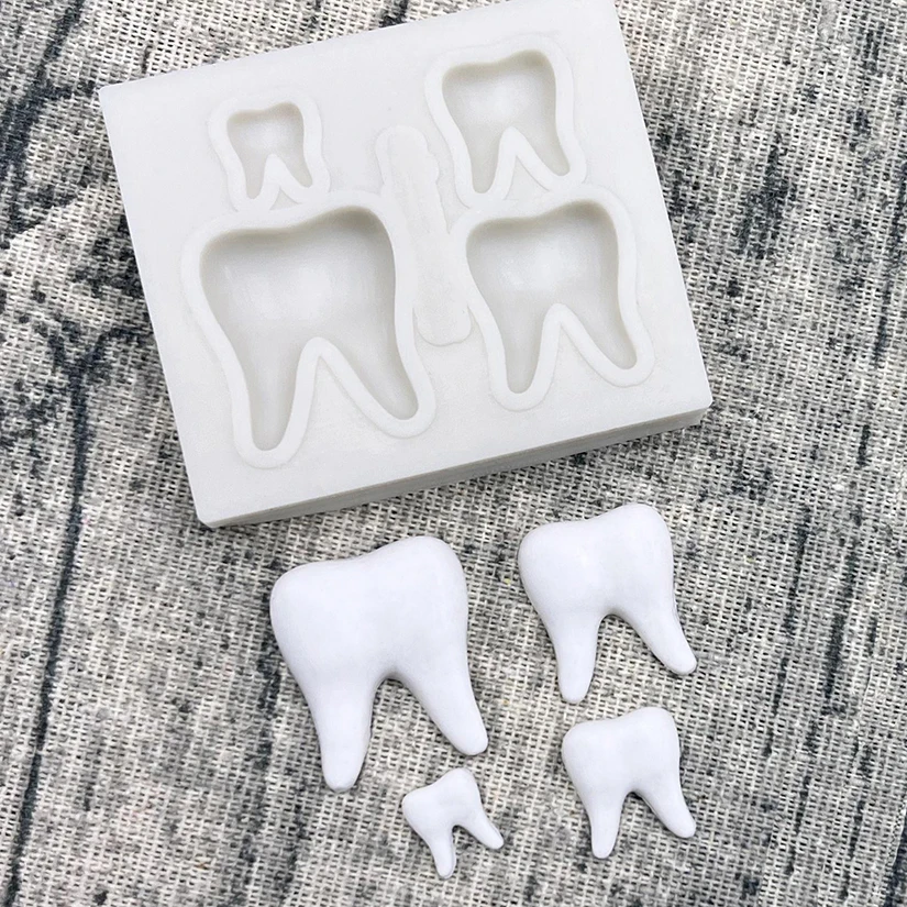 Tooth Silicone Sugarcraft Mold Resin Tools Cupcake Baking Mould Fondant Cake Decorating Tools