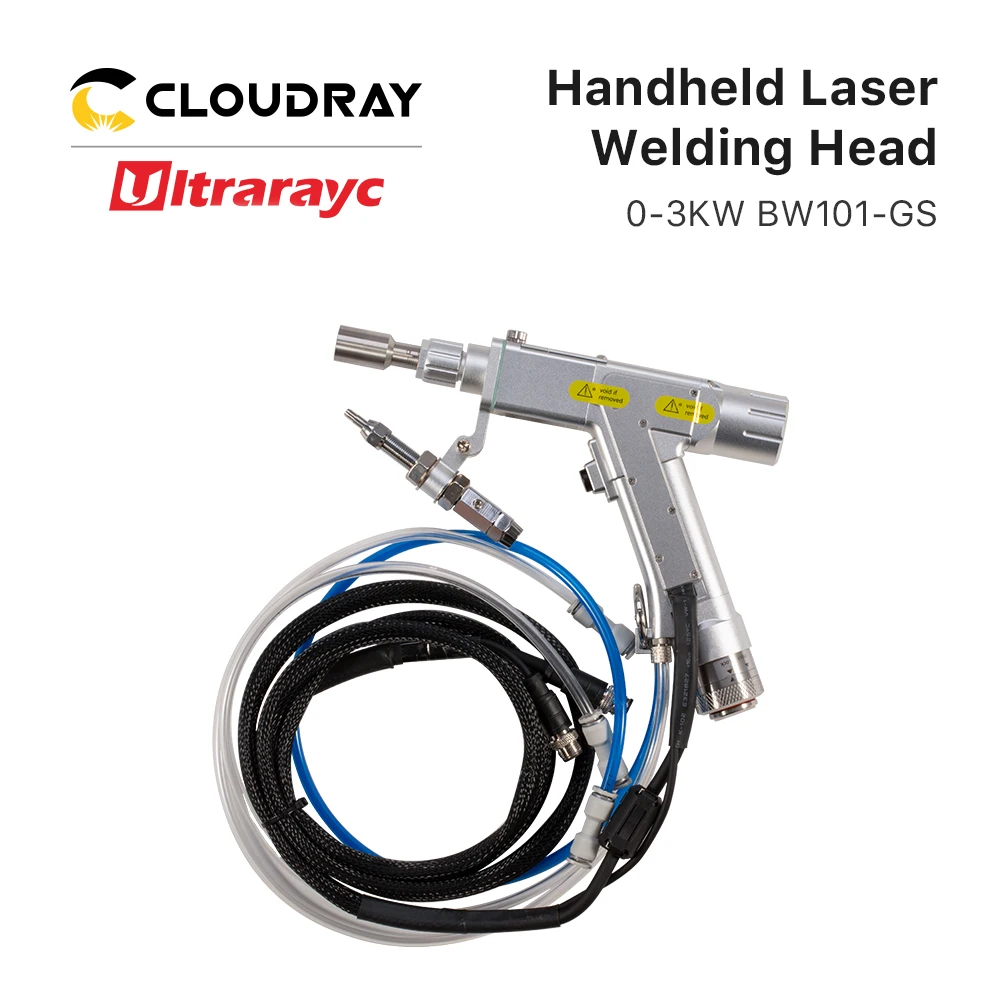 Ultrarayc Raytools BW101 Handheld Laser Welding Head 0-3kW with RT-HWS-YB80A Wire feeder For Laser Cutting Machine