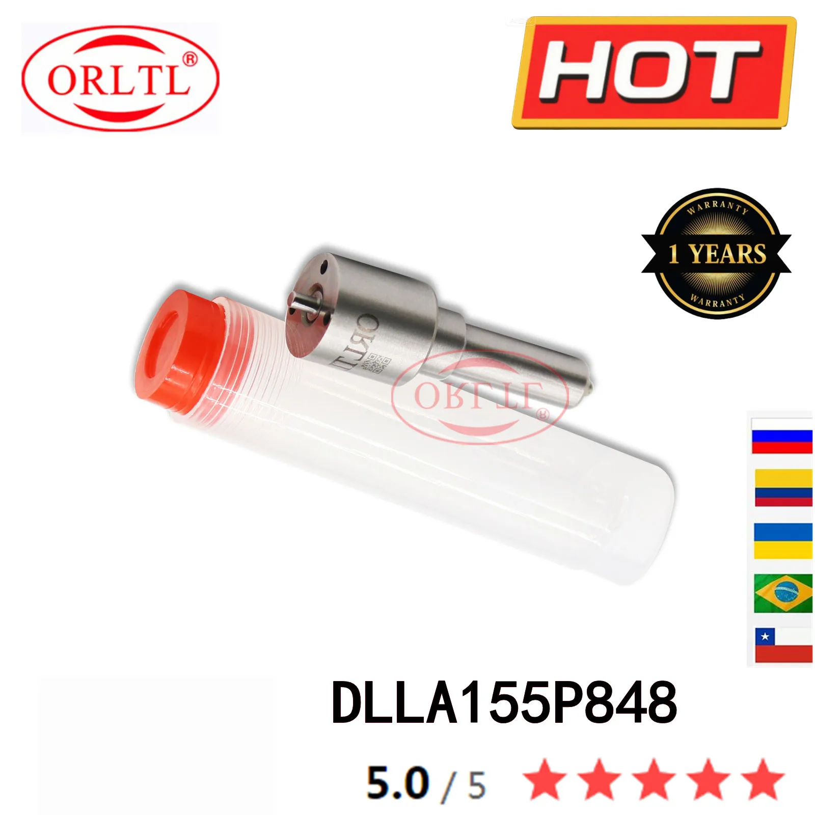 

DLLA155P848 Форсунка топливной форсунки DLLA 155P848 Дизельный распылитель 093400-8480 для экскаватора Hino J05E J06 095000-6353 Kobelco