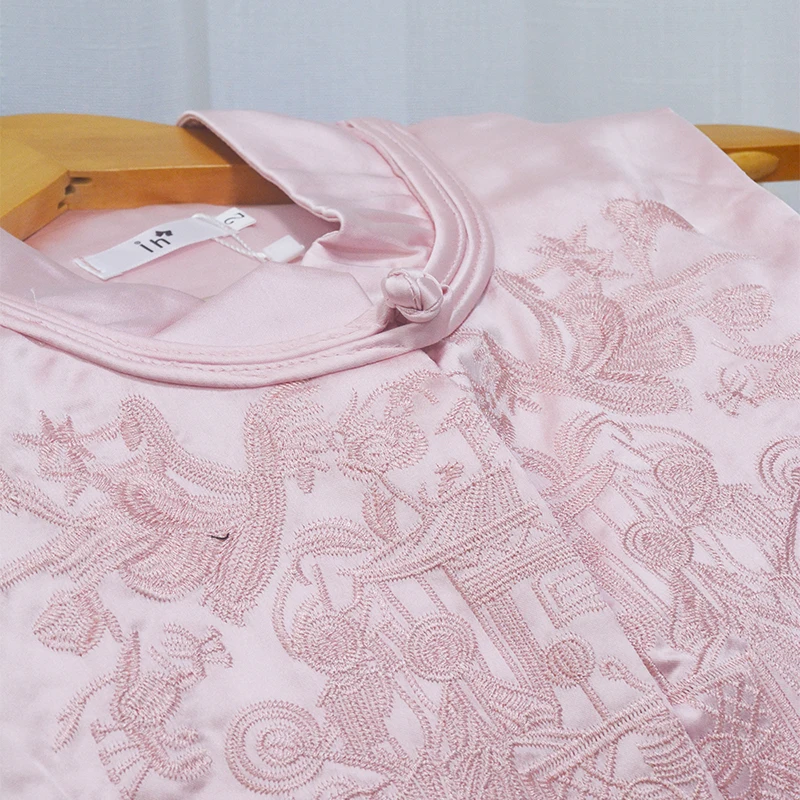 Vintage Sleeveless Vest Top New Chinese Style Pink Embroidery Stand Collar Layered Vests Autumn Temperament Women\'s Clothing