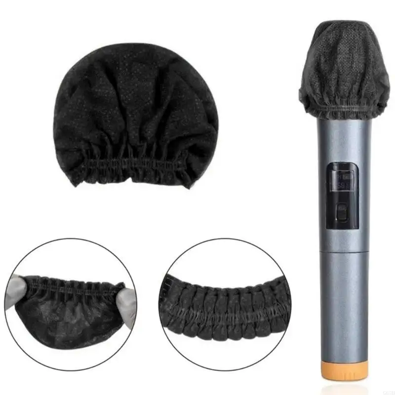 G6DD 대량 120pcs/세트 통기성 마이크 먼지 덮개가없는 직물 소매 핸드 헬드 보컬 장치와 호환됩니다.