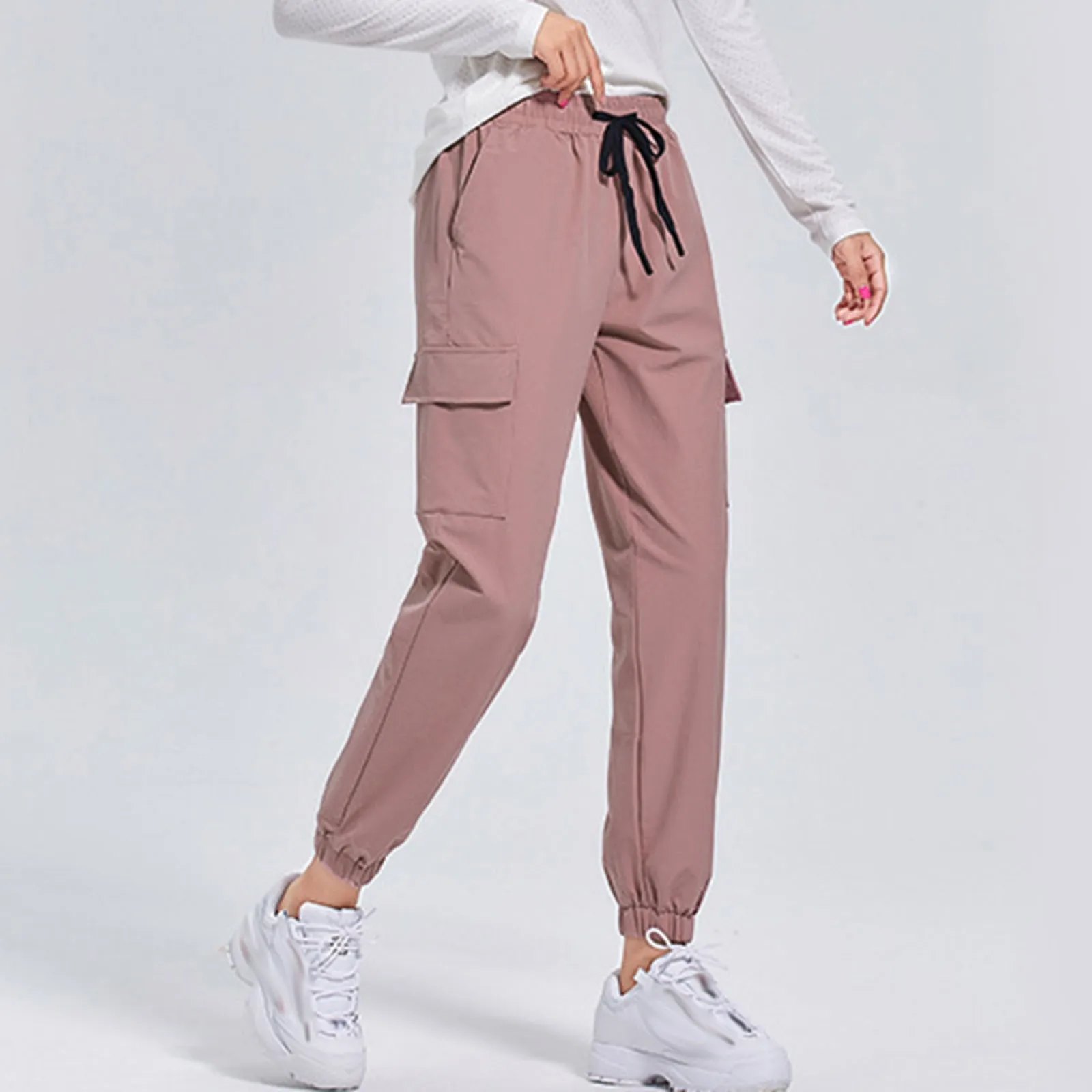 

Women's Corset Cargo Sweatpants Comfortable Plus Size Casual Pants Fashion Basic Gym Sport Straight Leg Trousers