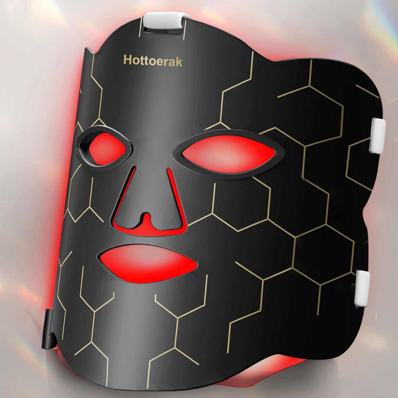 Red light treatment face, portable Led mask light treatment near-infrared 850 red light treatment mask with timing function