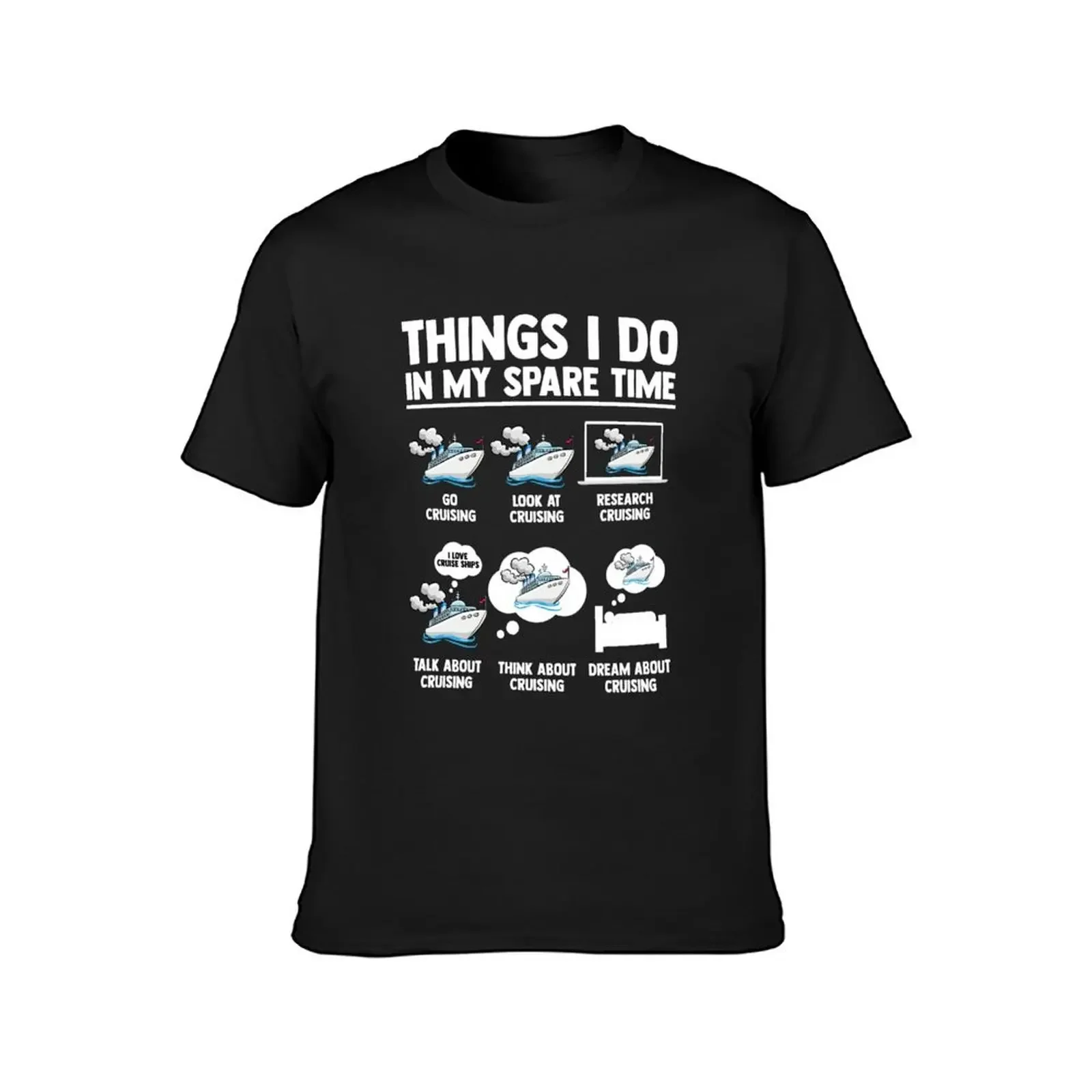 Things I Do In My Spare Time Funny Cruising T-Shirt vintage graphic tee blanks boys whites cute clothes cotton t shirt men