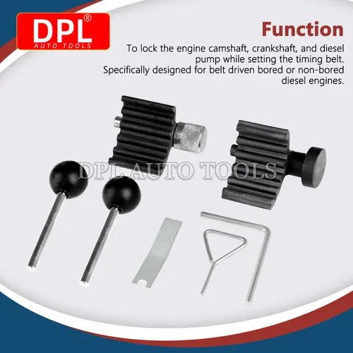 Imagen 2 del producto 7 Uds herramienta de sincronización Audi boquilla de bomba Common Rail herramienta de cambio de correa de distribución 1,2,1,4,1,9,2.0TDI sincronización General de motor diésel