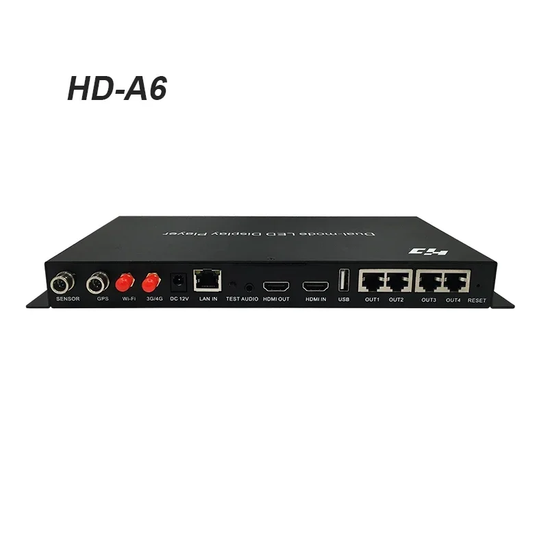 

Двухрежимный плеер Huidu HD-A6 2025 года с платформой Android для максимальной поддержки 2,3 миллиона пикселей со светодиодным экраном