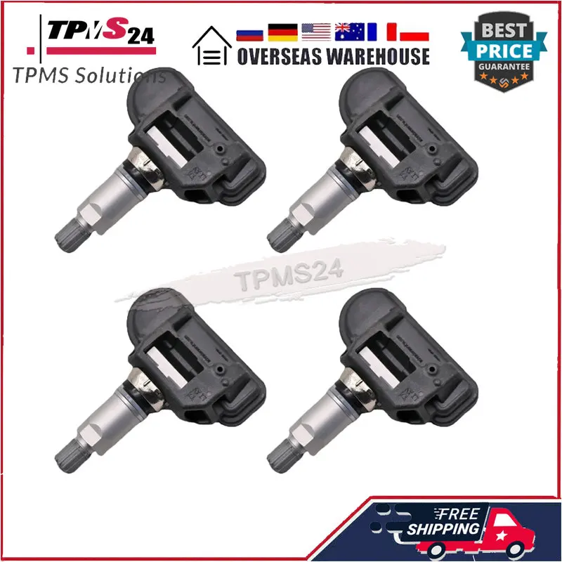 4pcs For Chevrolet Corvette Volt Opel Astra J Cascada Corsa E Vauxhall Astra MK 433MHz  TPMS sensor 13581560  13598775 13327259