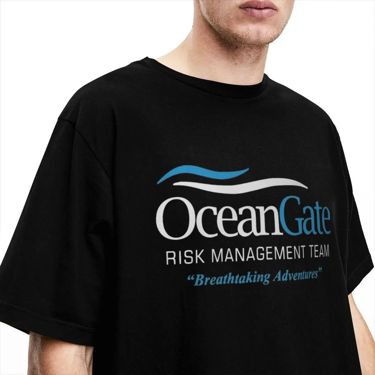 Oceangate Risicobeheer Accessoires Shirt Mannen Vrouwen Adembenemende Avonturen T-Shirt Puur Katoenen T-Shirt Met Korte Mouwen