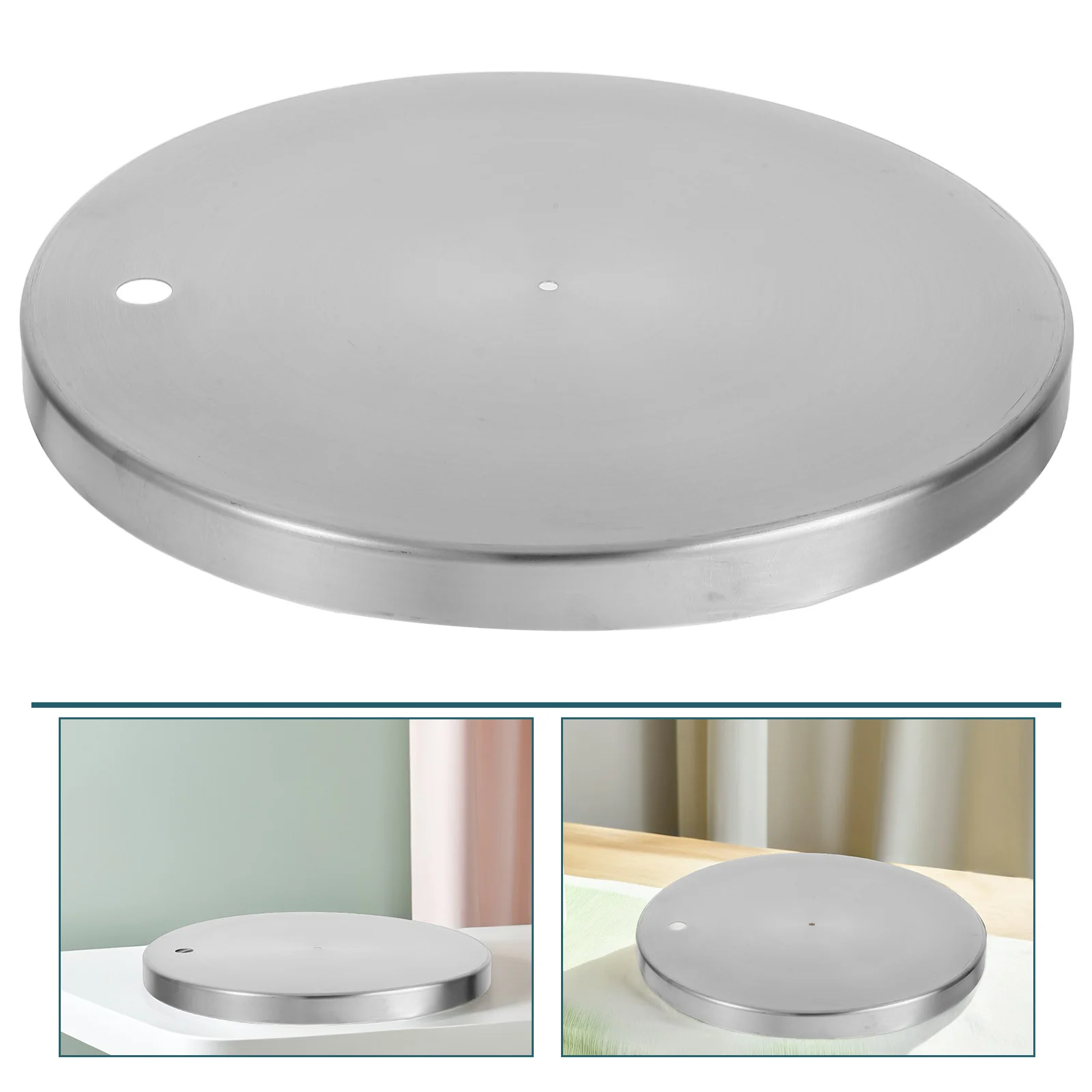 

Stainless Steel Tea Bucket Replacement Lid 250Mm Leak Proof Universal Fit Carafe Lids For Soup Containers Tea Waste