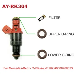 6sets fuel injector repair kit  for Mercedes C220 C230 E320 93-97 2.0-3.2L Siemens 0000788523