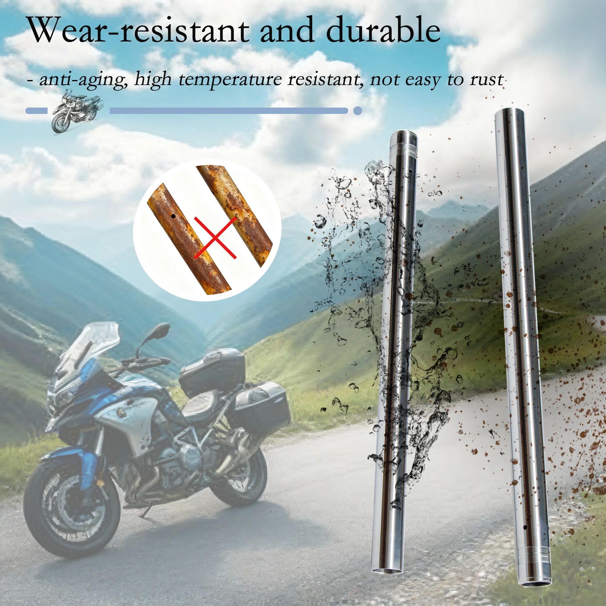 يصلح ل H ​ Onda CB1300 سوبر أربعة الجبهة شوكة تعليق الأنابيب الداخلية مجموعة 2003 - 2008 CB 1300 SF 2004 2005 دراجة نارية الملحقات