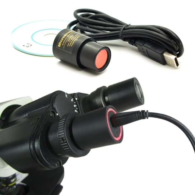2MP CMOS mikroskop USB kamera cyfrowy okular darmowy sterownik do mikroskopu