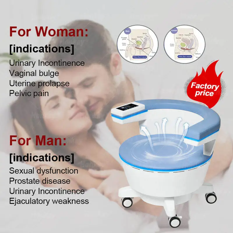 

Pelvic Floor Chair Rehabilitation Machine Buttock Muscle Tightening Treatment Chair for Incontinence Prostate Massager