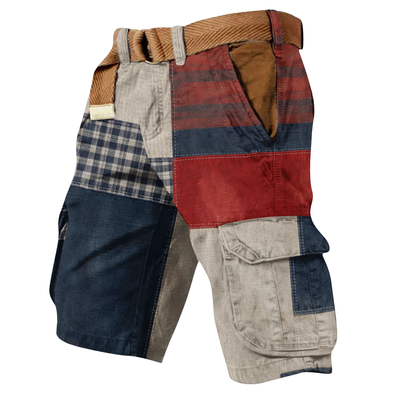 

Multi-Pocket 250th Anniversary Cargo Shorts Casual Sweatpants Independence Day Apparel