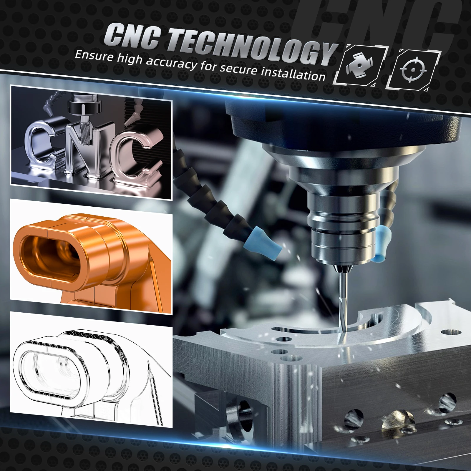 2024-2025 ل KTM EXC 300 EXC 450 EXCF 350 XCW XCF-W XWF خنق الإسكان غطاء حماية SX 125 SXF 250 SXF 450 XC XCF 2023-2025 #3