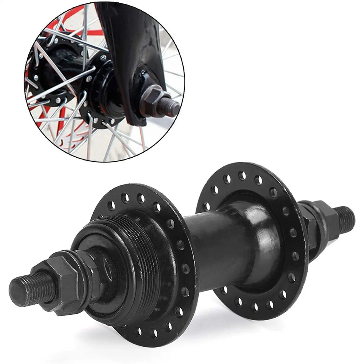

XFDZ 2 Pair 36 Holes Front & Rear Disc Brake Hubs for MTB, Compatible with 6-Bolt Disc Brake Thru Axle, Hub for Mountain Bike