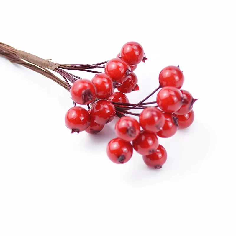 

10pcs Artificial Flowers Pomegranate Gift Candy Box Christmas Party Home Room Table Centre Decor Wedding Bouquets Hairpin Brooch