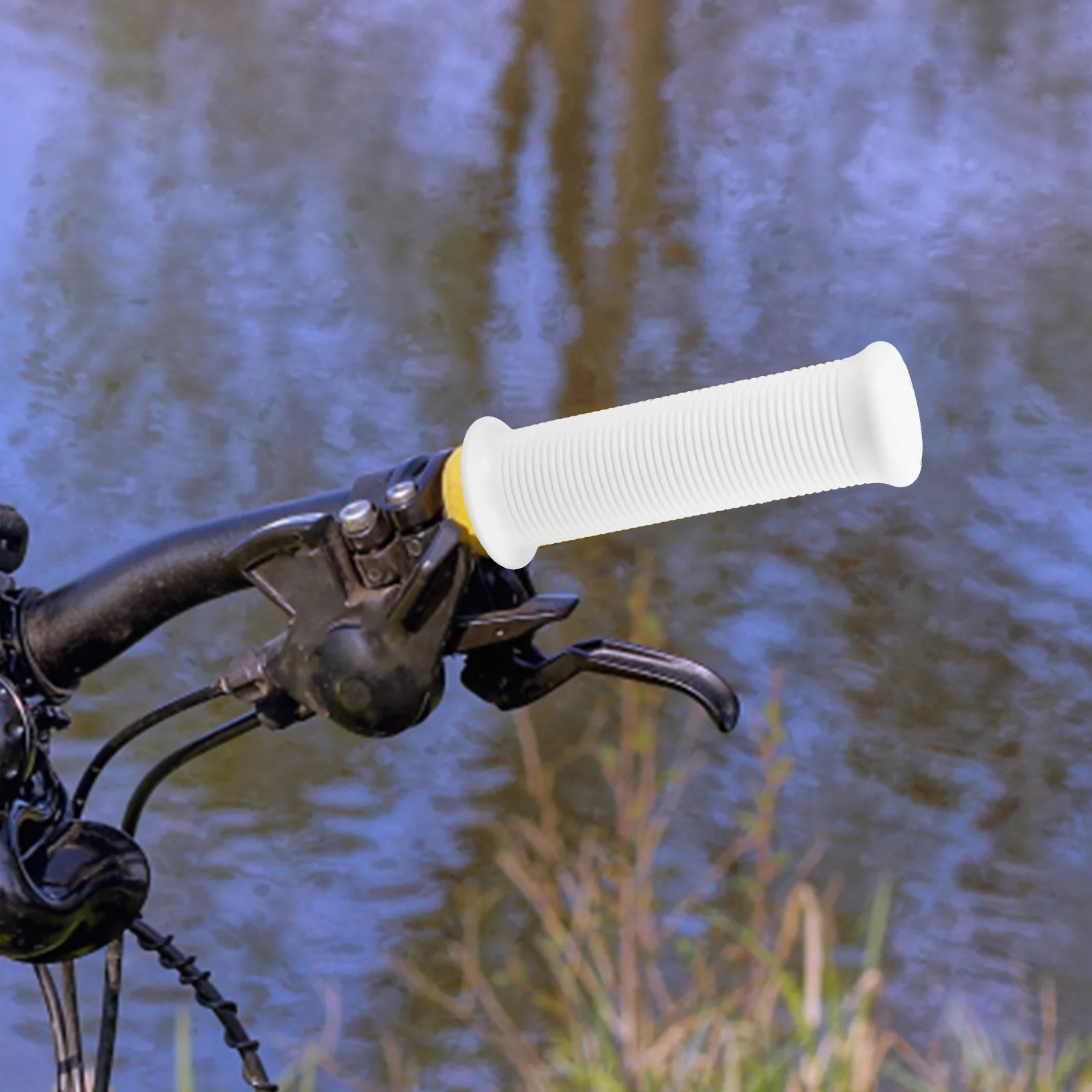 

Easy to Install Motorcycle Grips Cycling Handle Bar Handlebar Bike Threaded Ergonomic TPU Covers