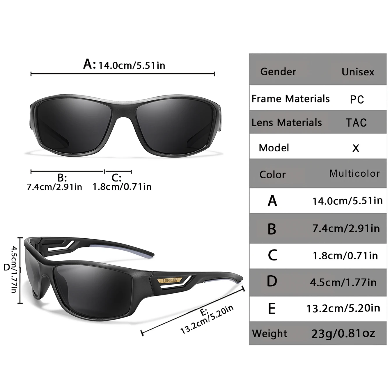 Polarized Fishing Sunglasses Men Camo Military Style Festival Gifts UV400 For Cycling Riding, Running, Fishing And Driving image 2