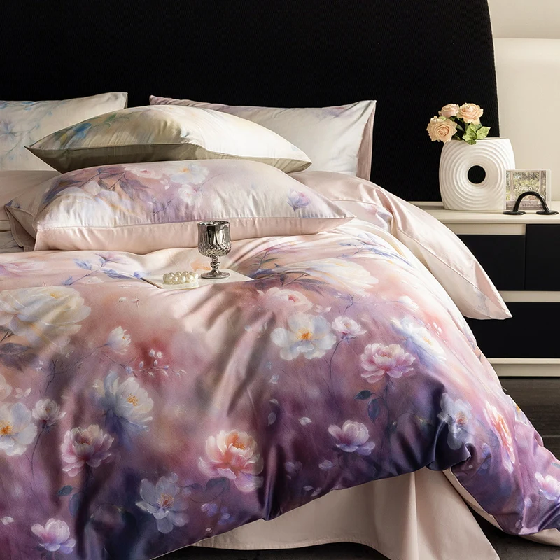 Luxury 2025 New All - Cotton Bedding Sets, Long - Staple Pima Cotton, Digital Printed, for 2.0m Bed