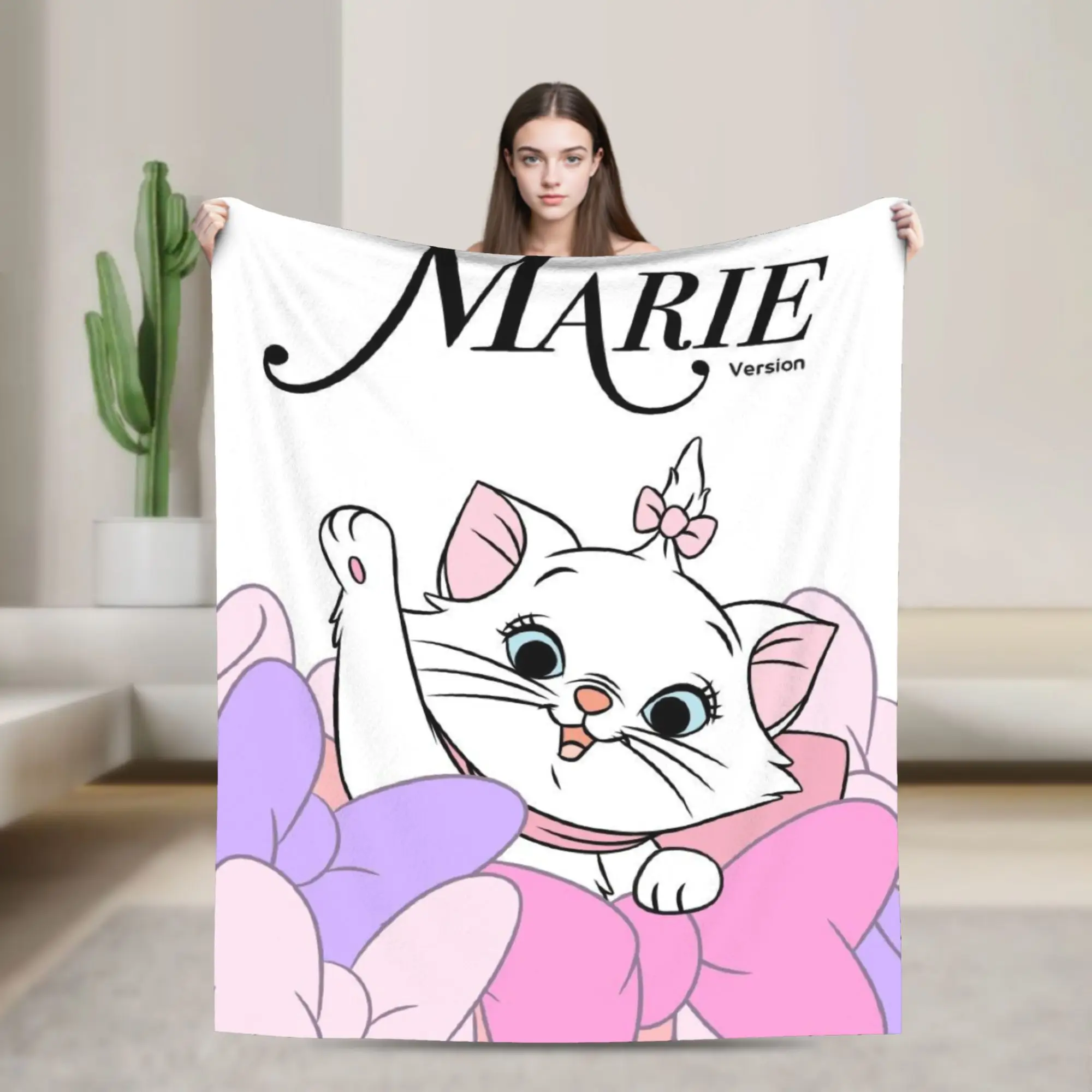 

Maries Cat cute cats Blanket Super Soft Warm Throw Blankets for Bed 50x60 Inch Multi-size Bedspread