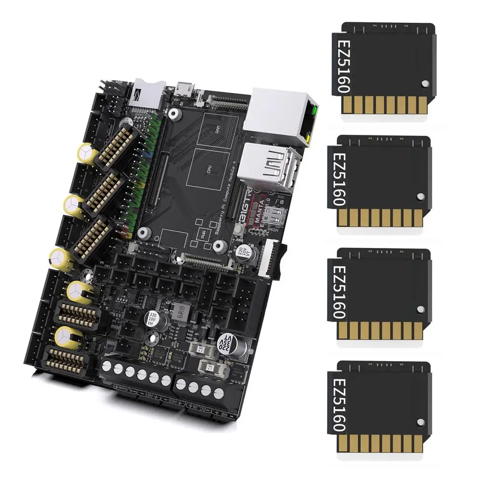 BIGTREETECH Manta E3EZ V1.0 SPI محرك متدرج سائق طباعة عالية السرعة كليبر دعم متوافق مع Raspberry PI BL Touch