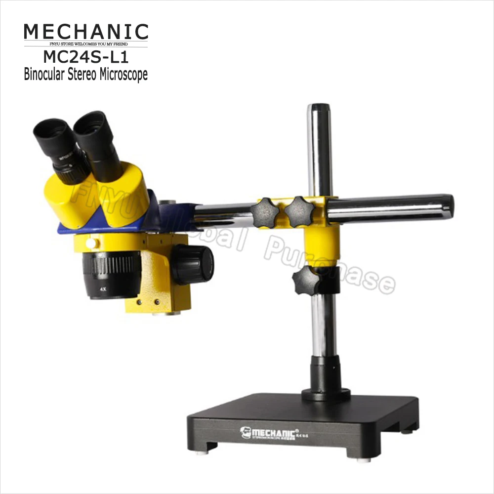 MECHANIC Industrial binocular stereo microscope MC24S-L1 High definition double gear suitable for mobile phone PCB maintenance