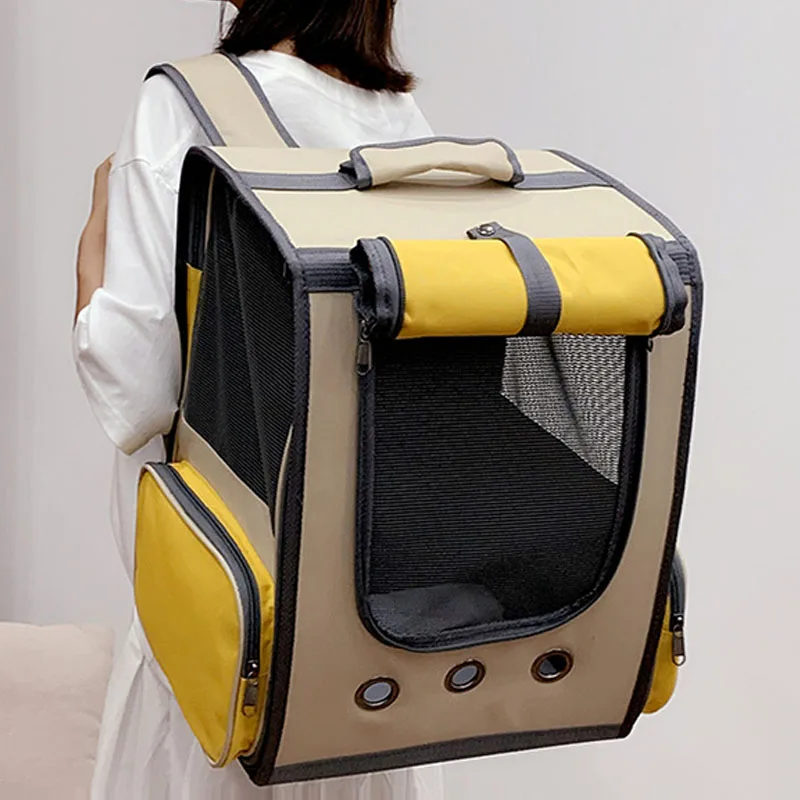 Breathable Pet Carrier Backpack for Cat and Dog, Astronaut Space Capsule, Window Transport Carrying Bag, High Quality